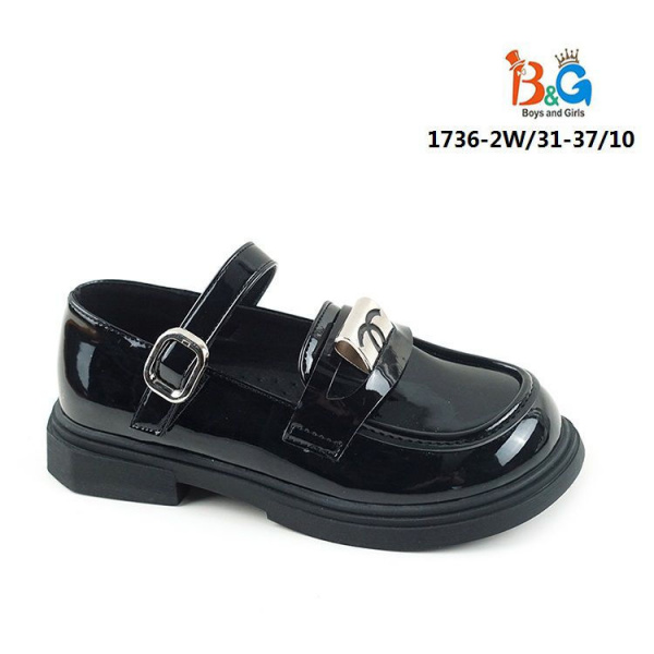 Туфли для девочек 1736-2W размер 31-37 10 пар