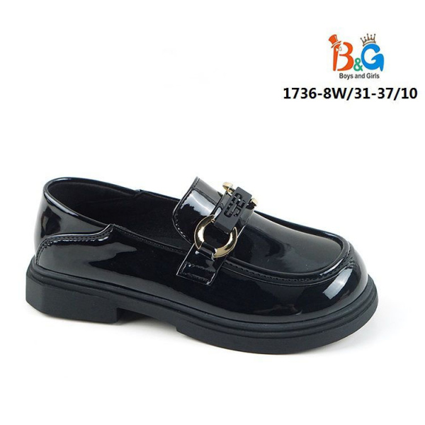 Туфли для девочек 1736-8W размер 31-37 10 пар