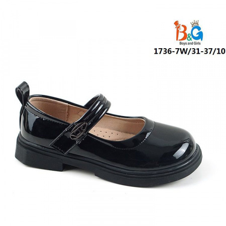 Туфли для девочек 1736-7W размер 31-37 10 пар